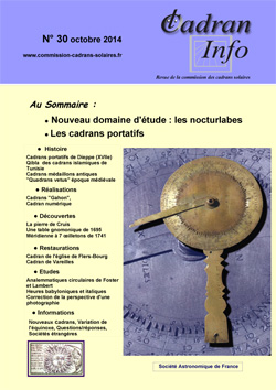Cadran Info N°30 (PDF en Téléchargement)